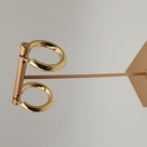 18K Gold Plated Chunky Hoop Earrings – Waterproof, Tarnish-Proof